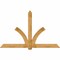 Ekena Millwork Redmond Rough Sawn Timber Gable Bracket, Western Red Cedar, 96"W x 60"H x 4"D x 6"F, 15/12 Pitch GBW096X60X0406RED00RWR - alternate 1